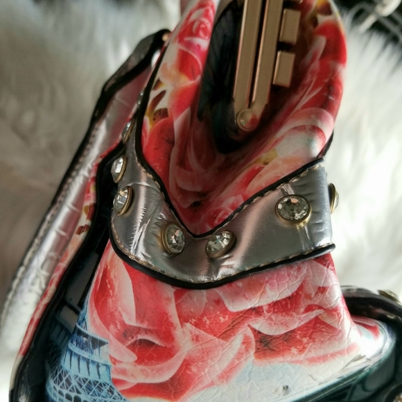 Eiffel Tower-"Rhinestone" Bling Handbag by LOVE USA - Picture 9 of 16